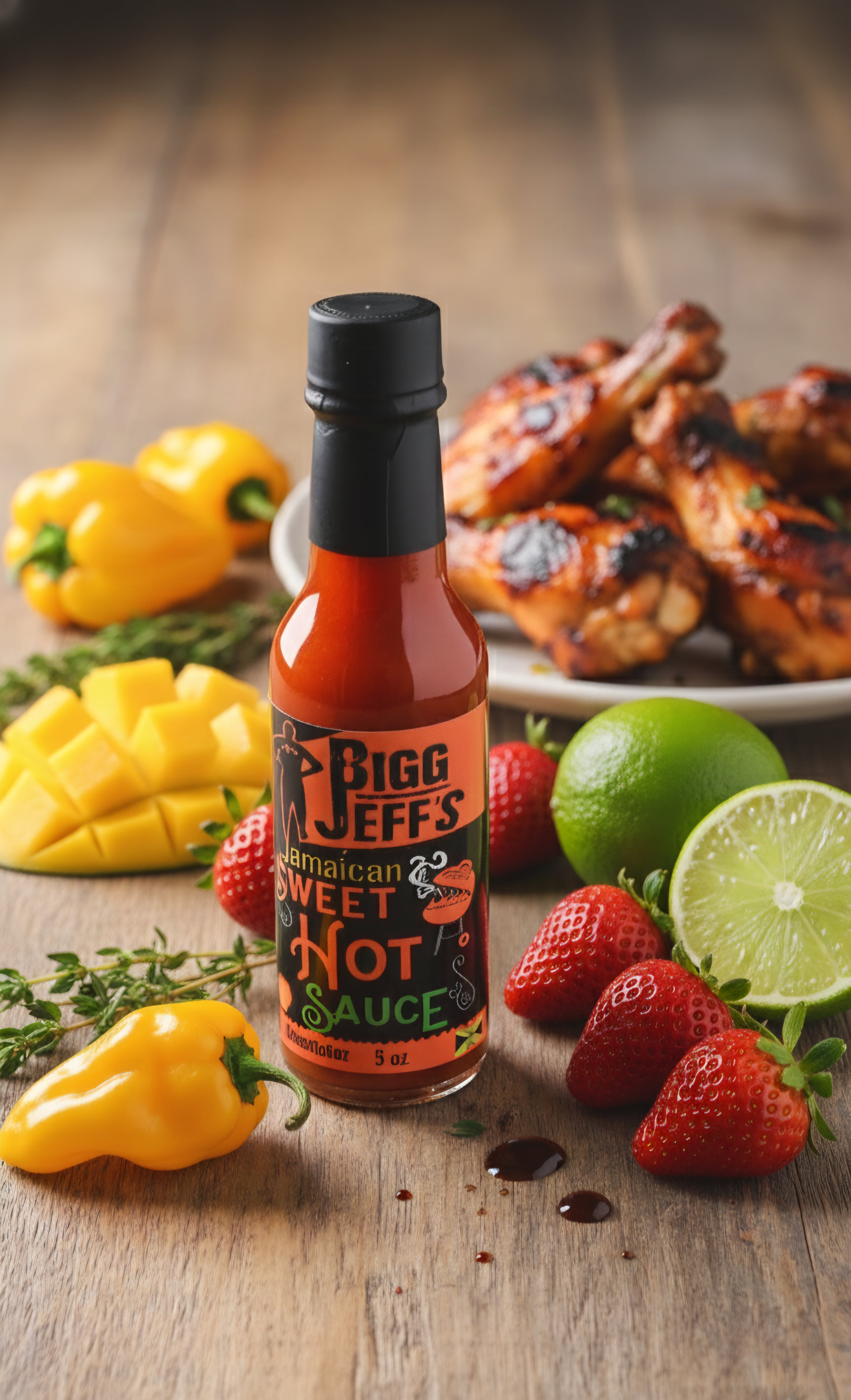 Strawberry 🍓 Sweet Hot 🔥 Sauce – Bigg Jeff's Sweet Hot Sauce