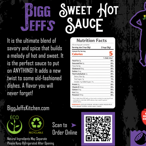 Passion fruit 🫐 Sweet Hot Sauce