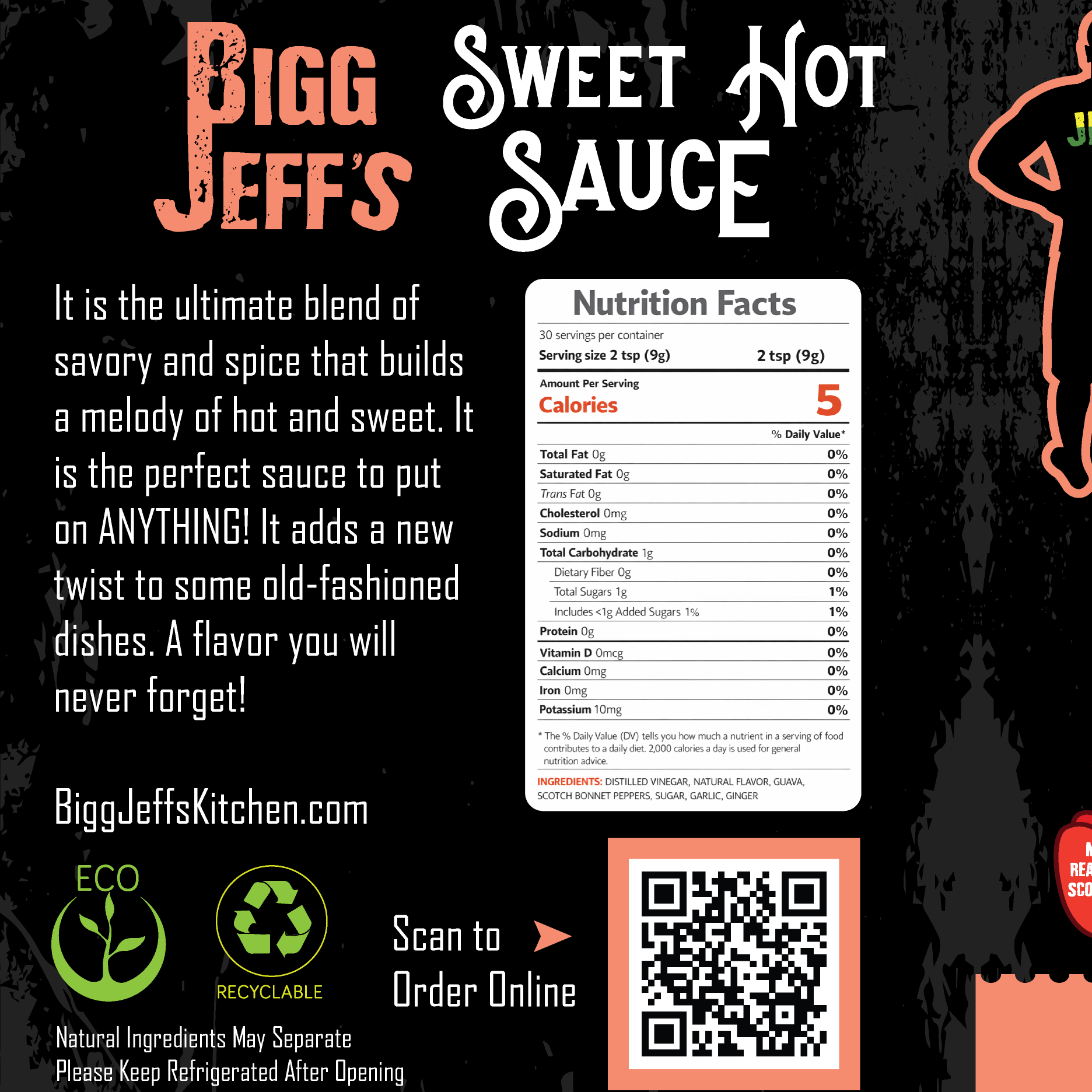 Guava 🍈  Sweet Hot 🔥  Sauce